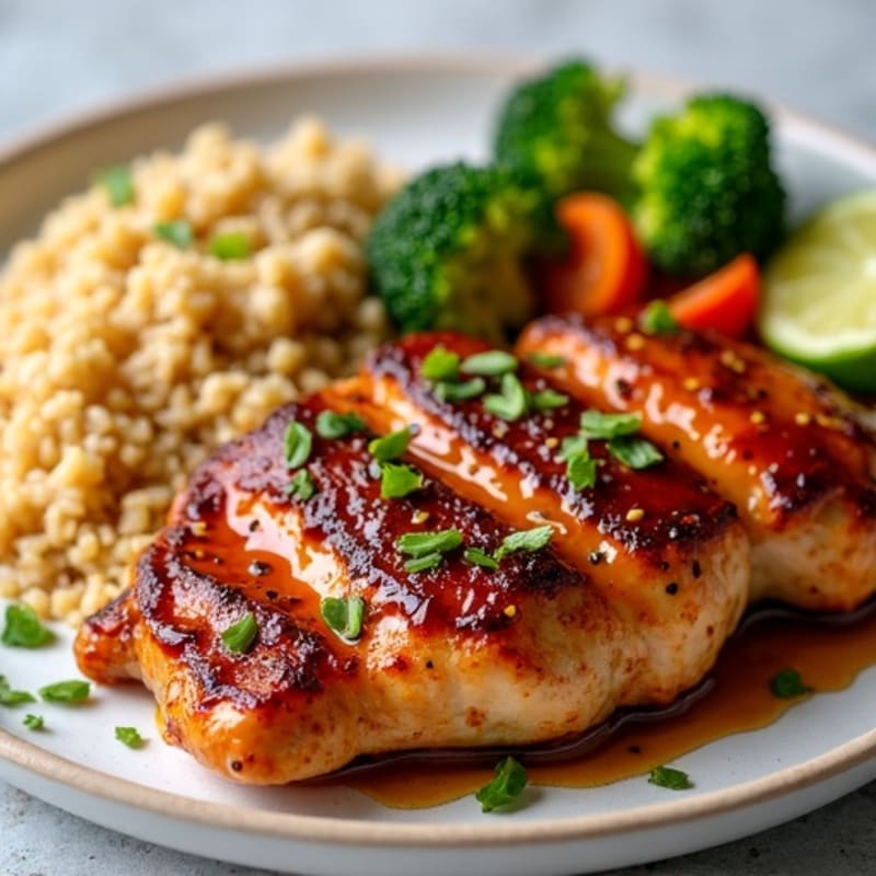 Ginger-Glazed Teriyaki Chicken with Sesame Vegetables