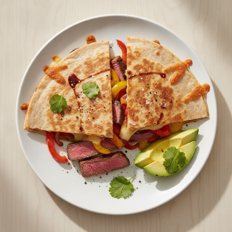 Seared Steak & Pepper Quesadillas