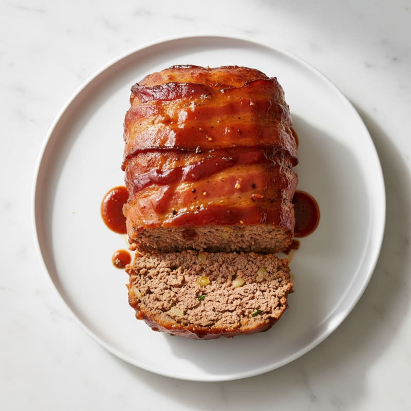Smoky BBQ Bacon-Wrapped Meatloaf
