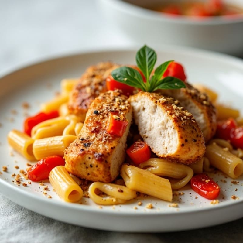 Creamy Cajun Chicken Pasta with Bell Peppers