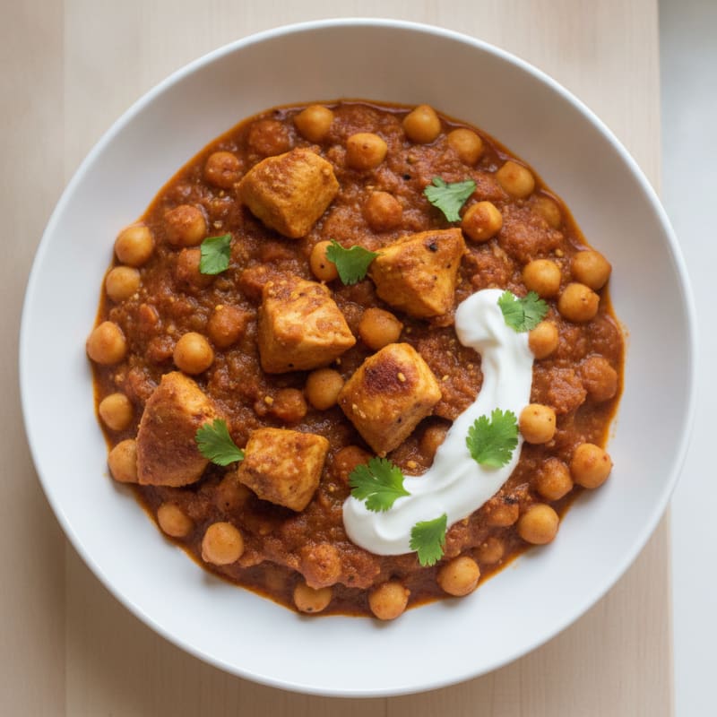 High-Protein Chicken Chana Masala