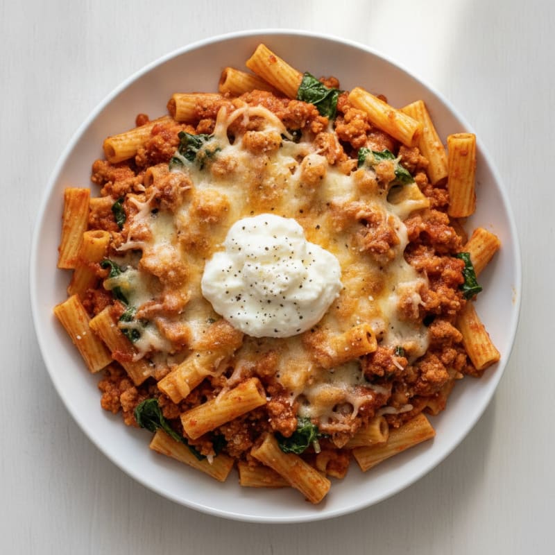 Classic Baked Ziti with Ricotta