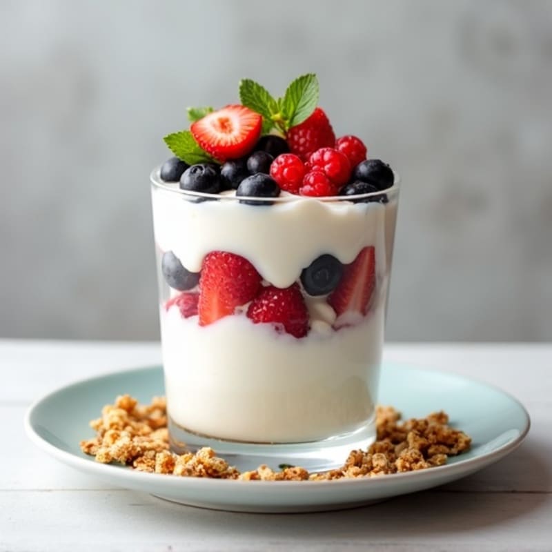 Creamy Greek Yogurt Protein Parfait with Berries