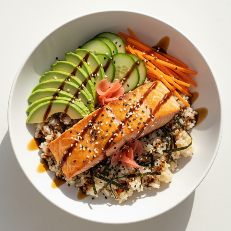 Salmon Sushi Rice Bowl