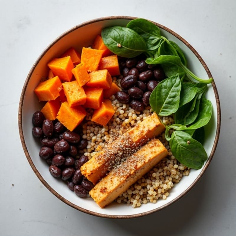 Smoky Cumin-Spiced Bean and Sweet Potato Bowl