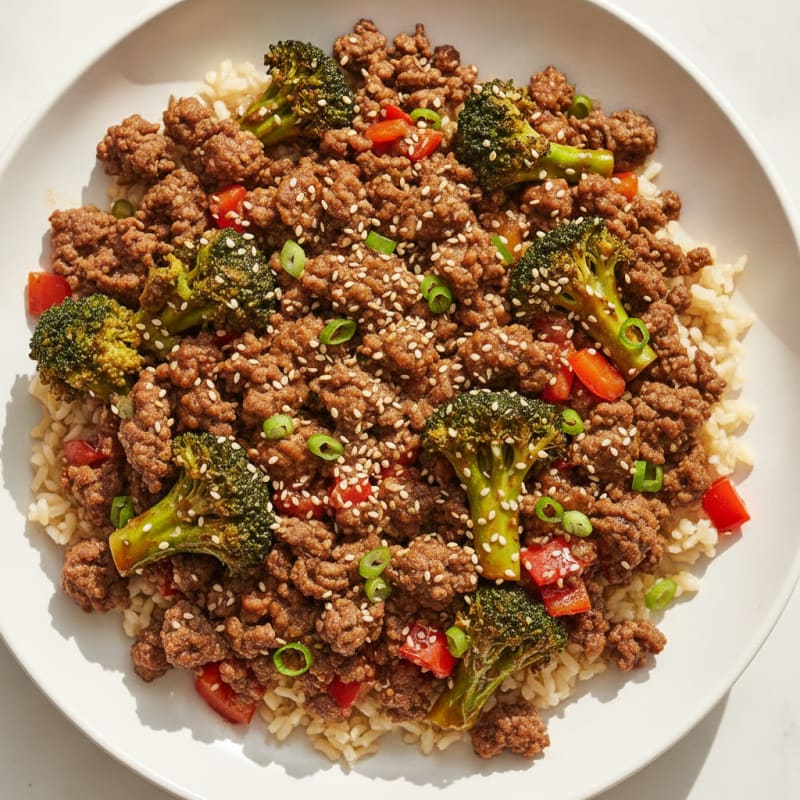 Sesame Beef and Broccoli Bowl