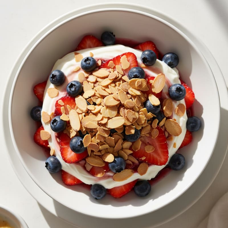 Silky Greek Yogurt Protein Parfait with Berries
