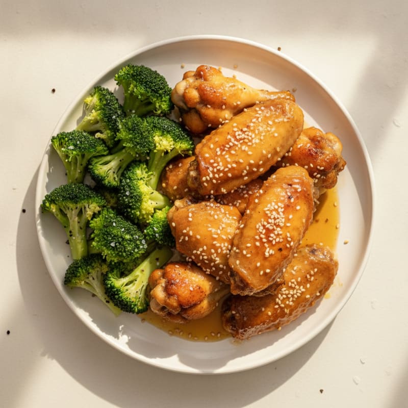 Baked Honey-Garlic Chicken Wings