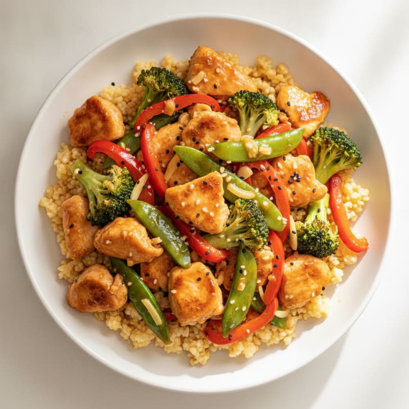 Orange Glazed Chicken Stir-Fry