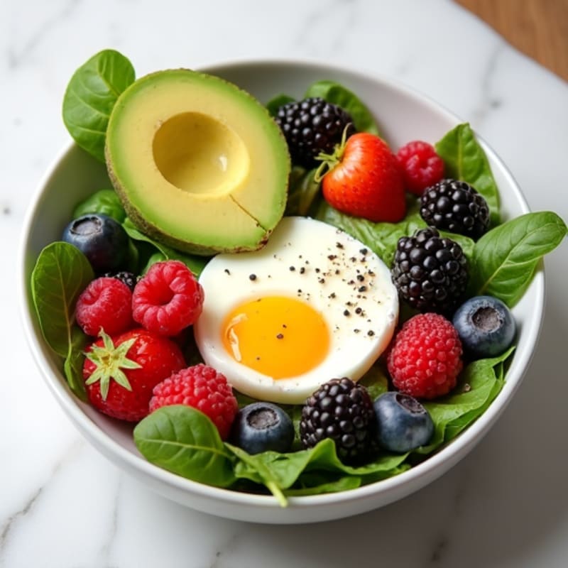 Egg White and Avocado Salad Bowl