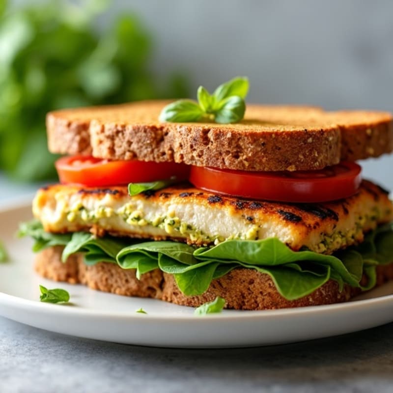 Grilled Chicken Pesto Sandwich