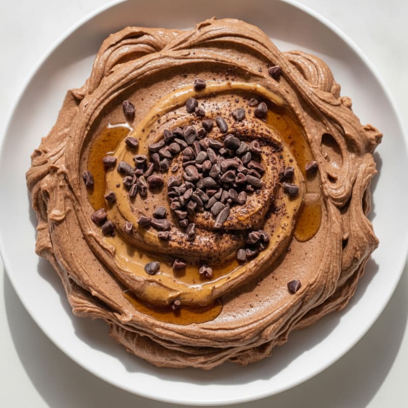 Greek Yogurt Chocolate Peanut Butter Protein Mousse