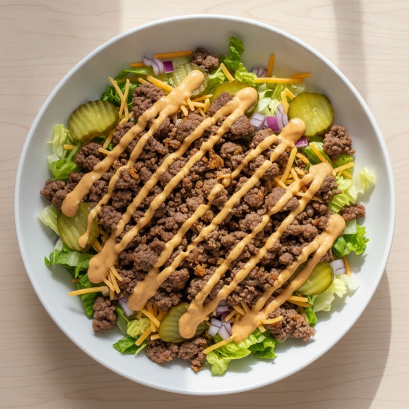 Big Mac Inspired Protein Bowl