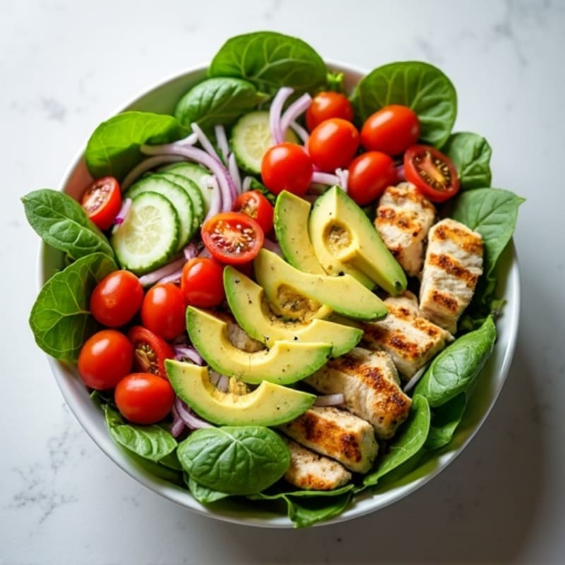 Crisp Avocado Salad Bowl