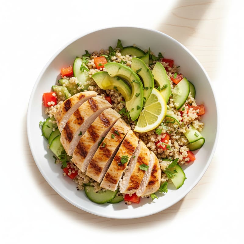 Grilled Chicken and Quinoa Power Bowl