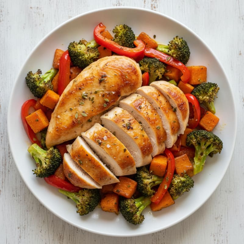 Lemon Herb Baked Chicken and Veggies