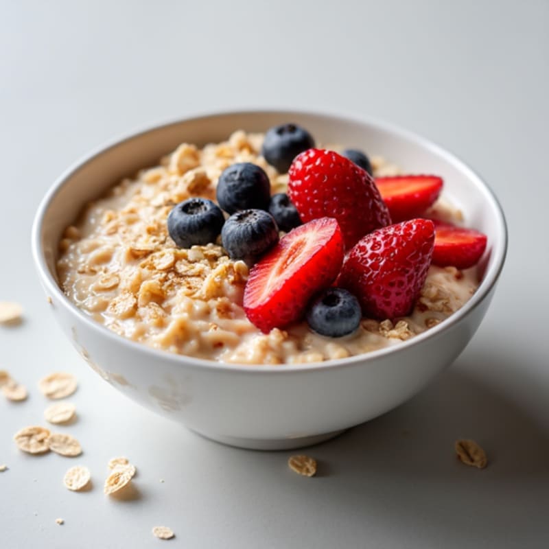 Creamy Collagen Protein Oatmeal with Berries