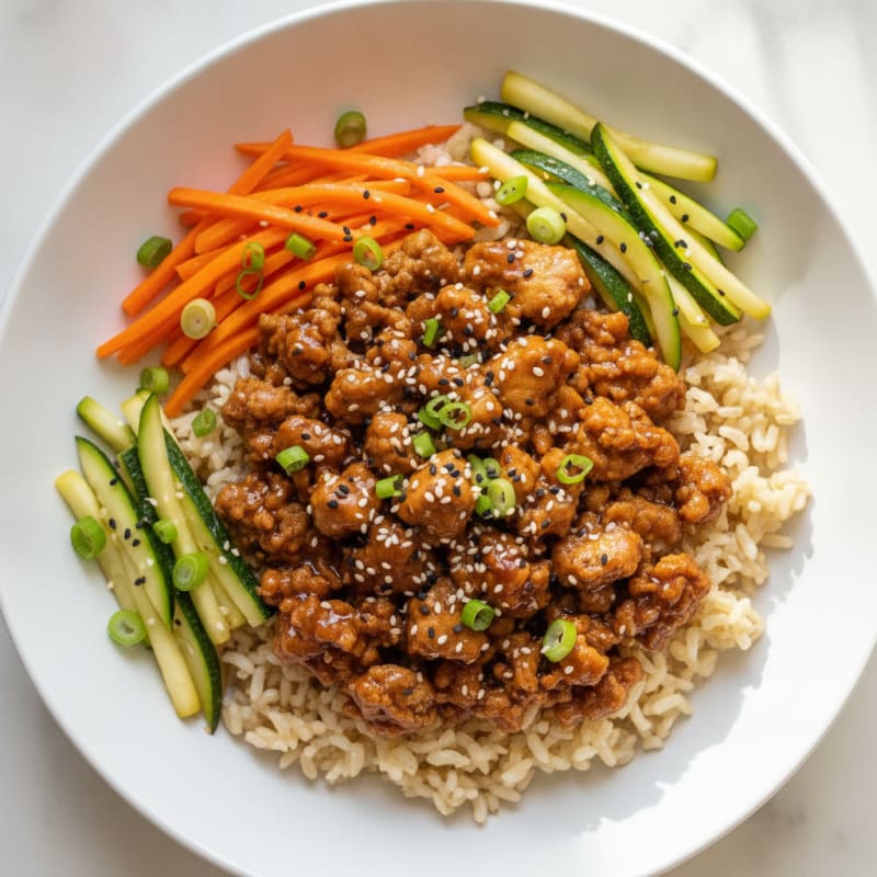 Ground Turkey Bulgogi Bowl