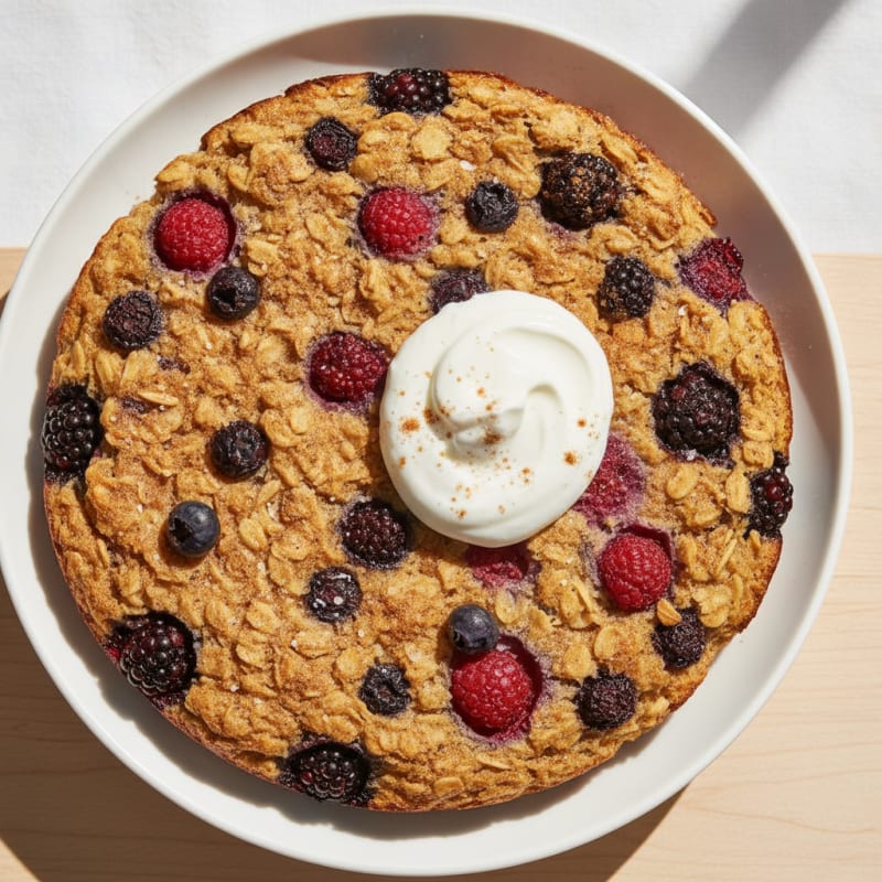 Baked Berry High-Protein Oatmeal