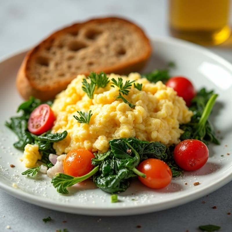 Fluffy Herb-Whipped Egg White Scramble