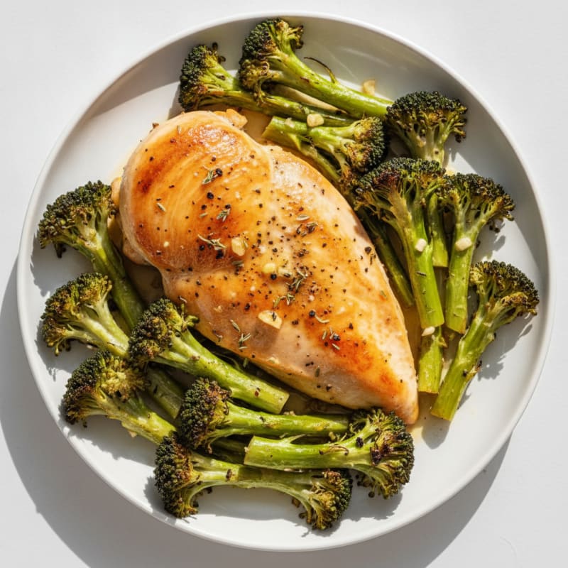 Lemon-Herb Roasted Chicken and Broccoli