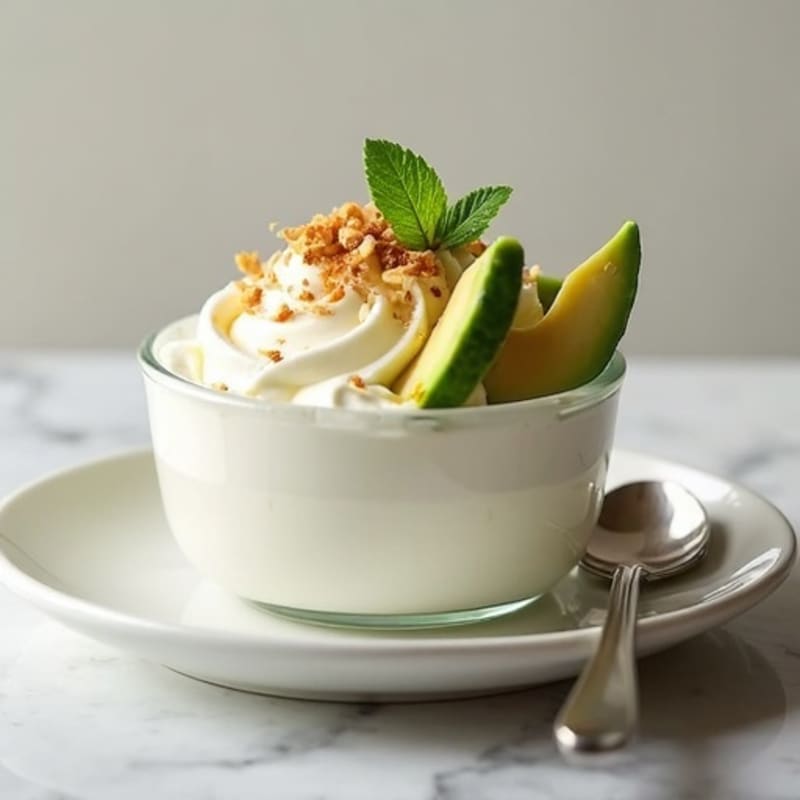 Silky Greek Yogurt Protein Mousse with Almond Butter