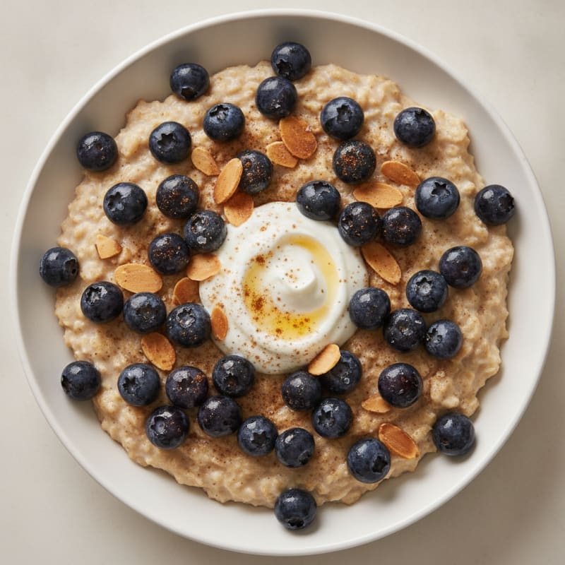 Blueberry Almond Oatmeal Power Bowl