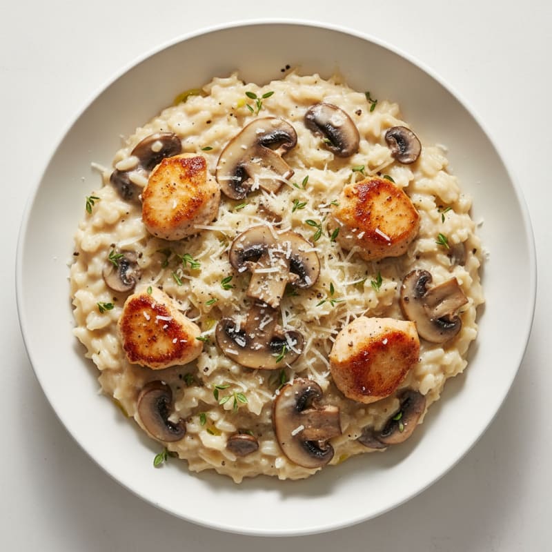 Creamy Parmesan Mushroom Risotto