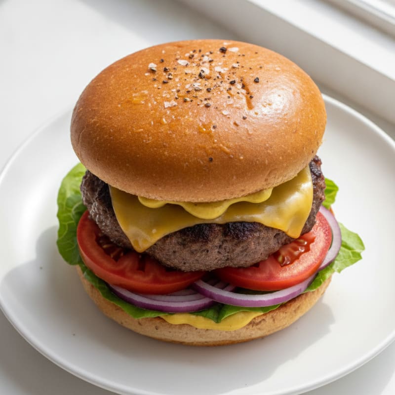 Classic Beef Burger with all the Fixings