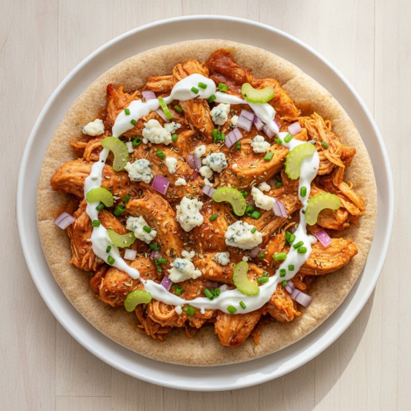 Buffalo Chicken Pizza with Blue Cheese