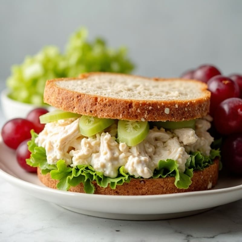 Healthy Creamy Chicken Salad Sandwich