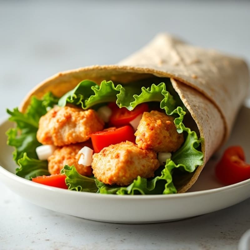 Healthy Buffalo Ranch Chicken Wrap