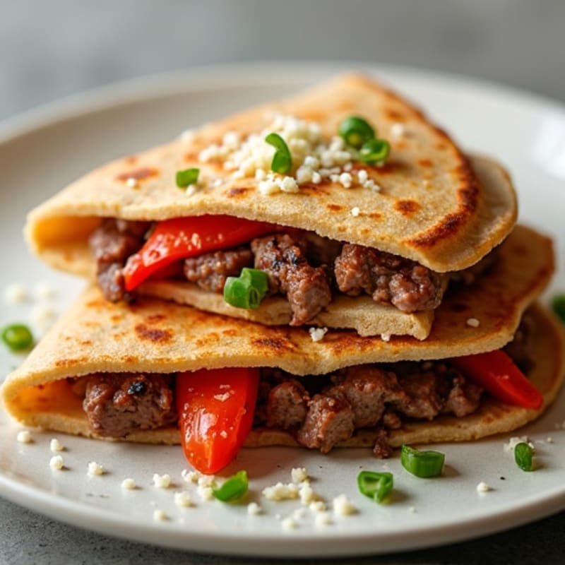 Grilled Steak and Bell Pepper Quesadillas