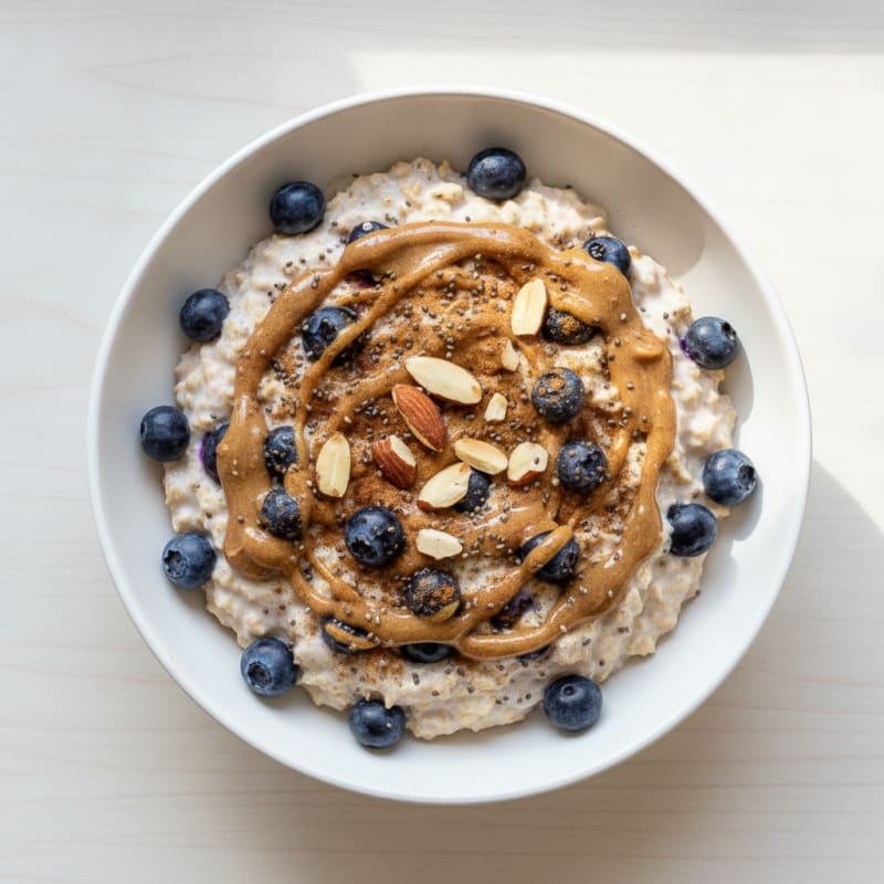 Blueberry Almond Overnight Oats