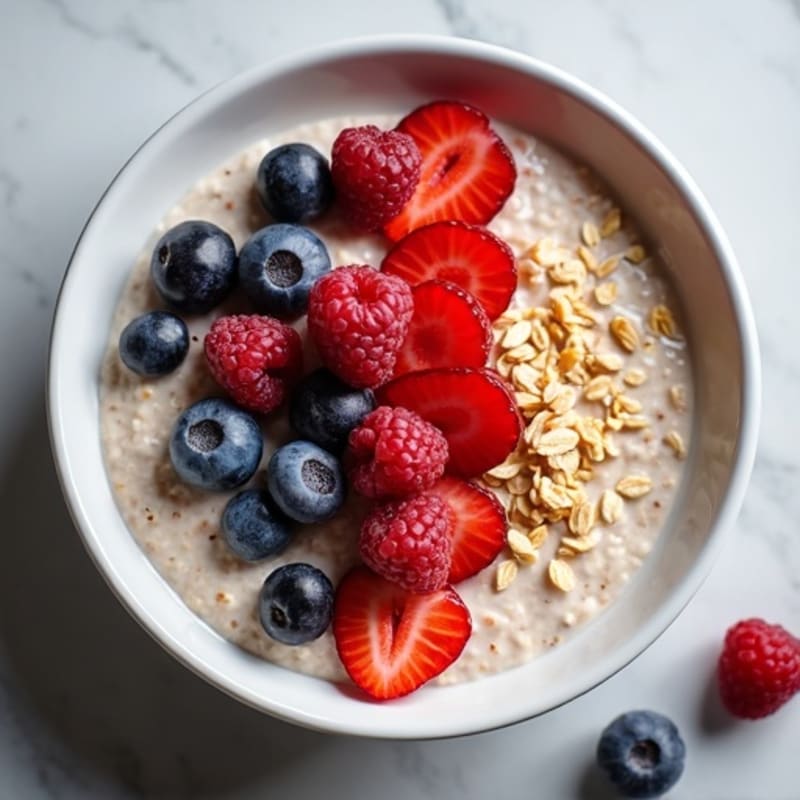 Vanilla-Berry Protein Overnight Oats
