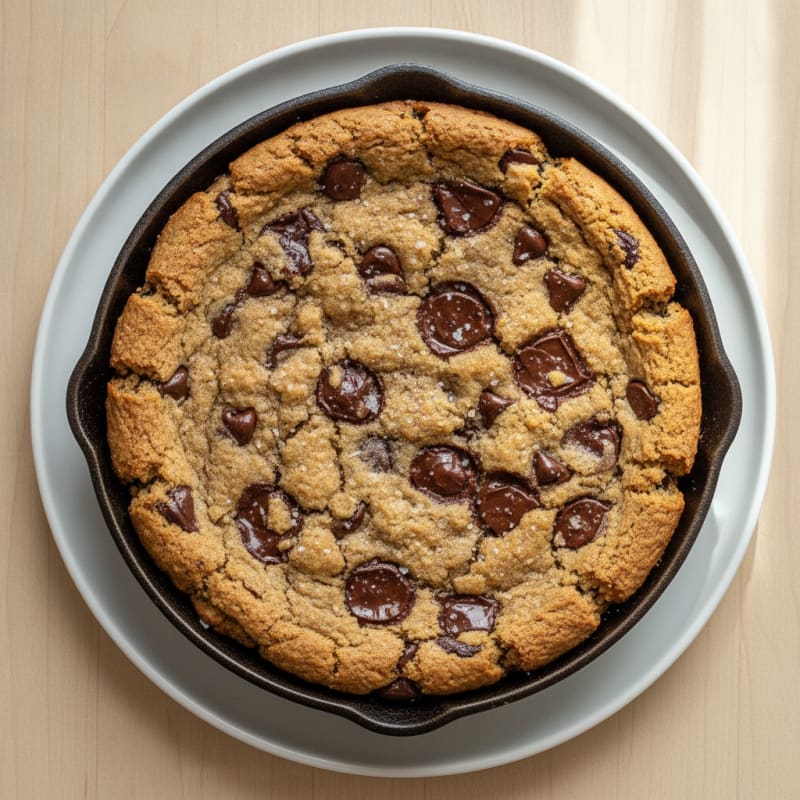 Warm Chocolate Chip Pizookie Skillet