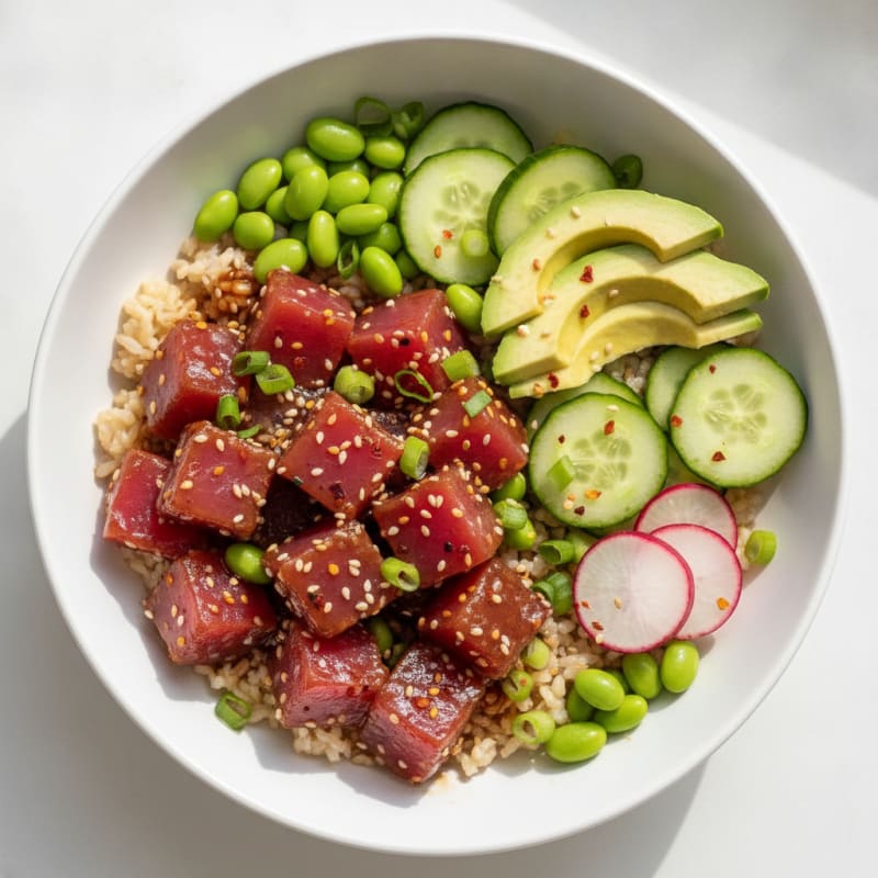 Hawaiian Ahi Tuna Poke Bowl