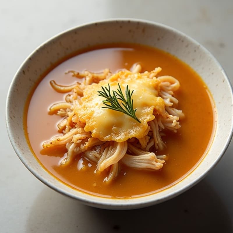 Slow-Cooked Caramelized Onion Soup with Crispy Cheesy Topping