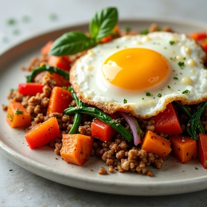 Hearty Ground Turkey and Sweet Potato Hash