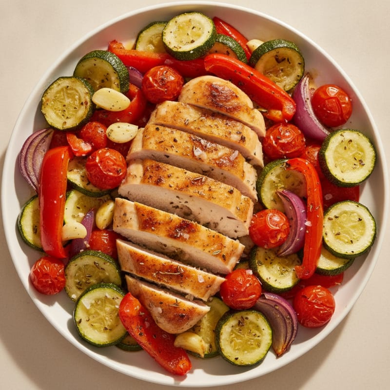 Lemon Herb Roasted Chicken with Vegetables