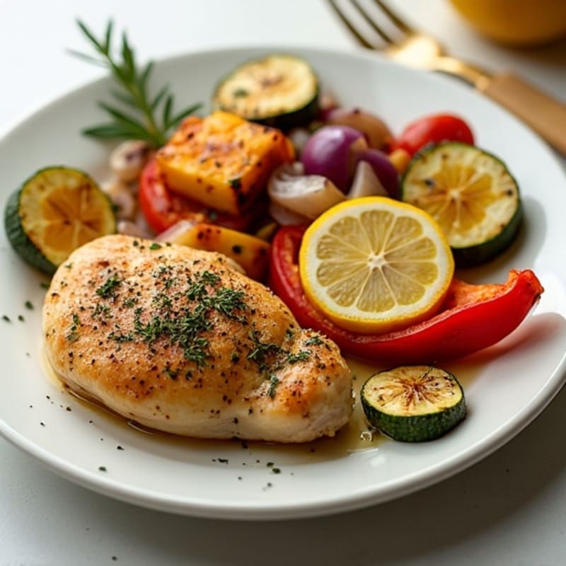 Sheet Pan Lemon Herb Chicken and Roasted Vegetables