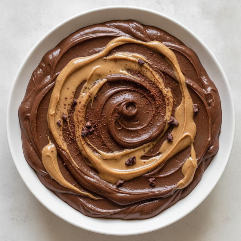 Creamy Chocolate Protein Pudding with Almond Butter