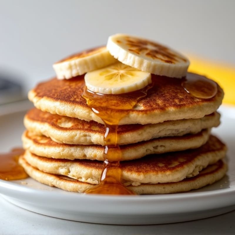 Protein-Packed Caramelized Banana Oat Pancakes