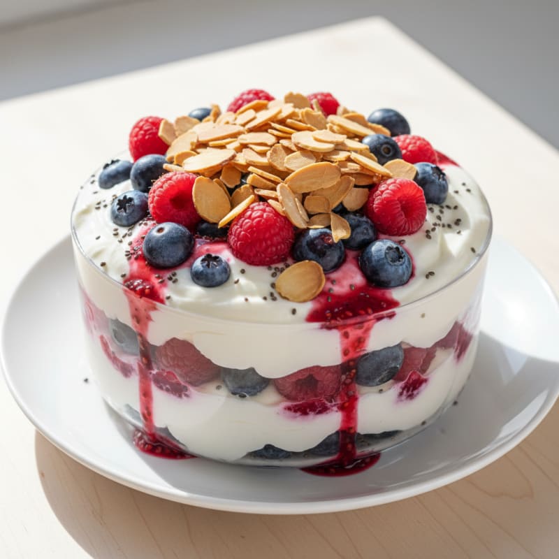 Creamy Greek Yogurt Protein Parfait with Berries