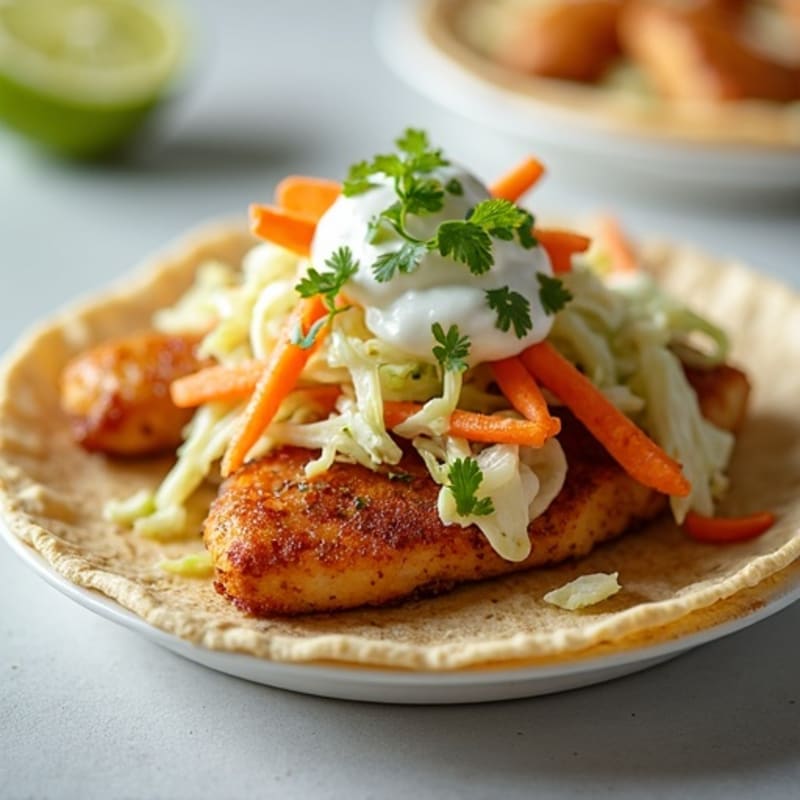 Crispy Baked Chicken Tostadas with Fresh Lime Slaw