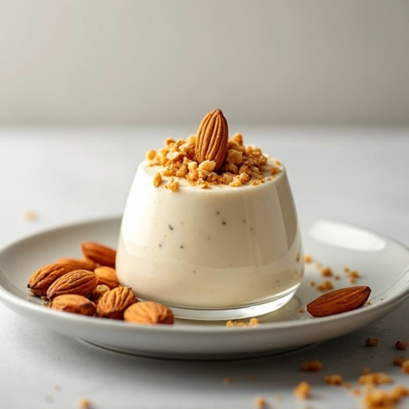 Silky Greek Yogurt Protein Mousse with Almonds