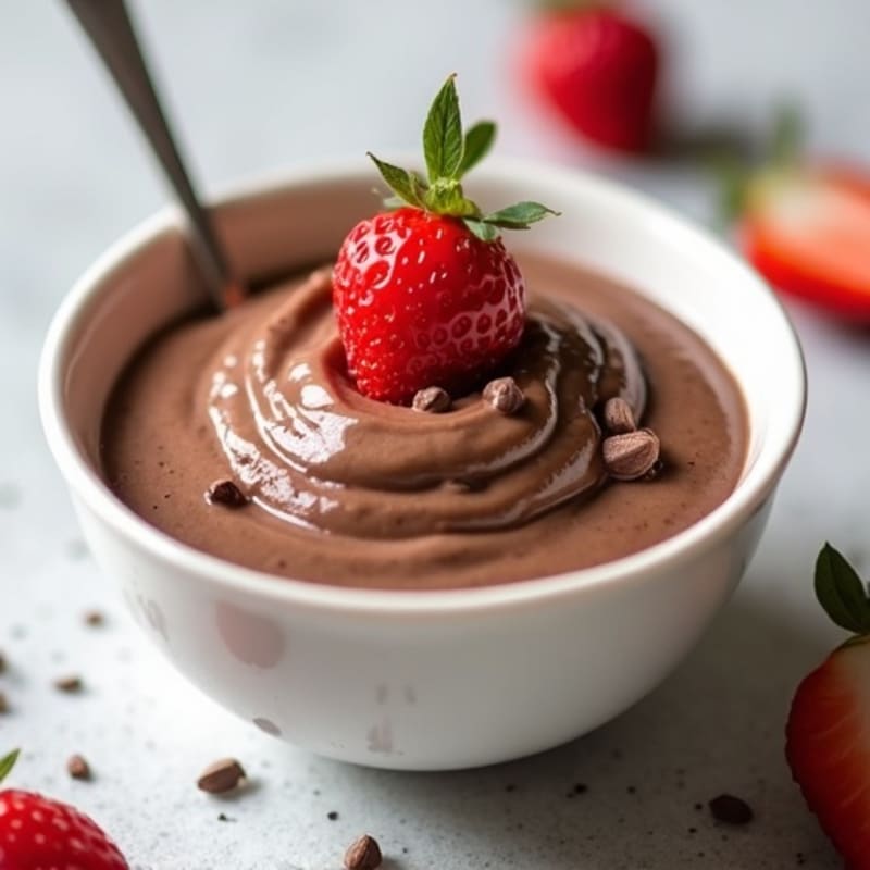 Silky Chocolate Protein Pudding with Greek Yogurt