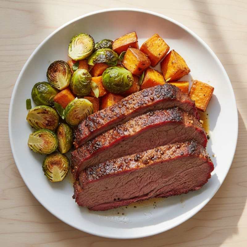 Smoky Texas Brisket with Roasted Roots