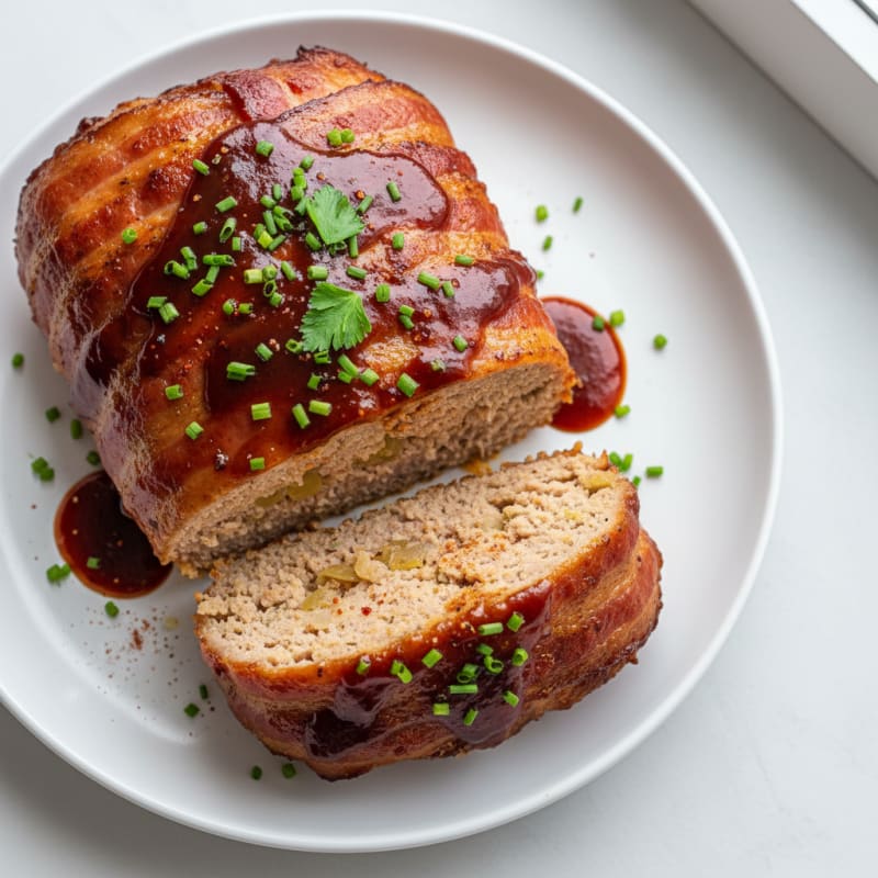 Smoky BBQ Bacon-Wrapped Meatloaf
