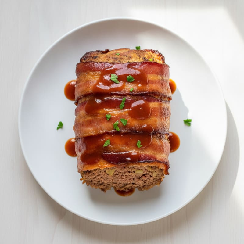 BBQ Bacon-Wrapped Meatloaf